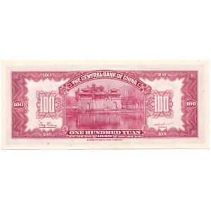 Chiny, 100 yuanów 1945