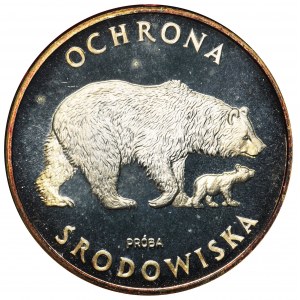 100 złotych 1983 PRÓBA, Ochrona Środowiska, Niedźwiedzie