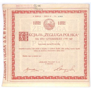 Spółka Akcyjna ŻEGLUGA POLSKA, Em.2, 140 marek 1921