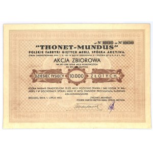 THONET-MUNDUS Polskie Fabryki Giętych Mebli, 100 x 100 złotych 1934