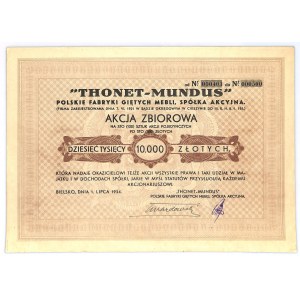 THONET-MUNDUS Polskie Fabryki Giętych Mebli, 100 x 100 złotych 1934