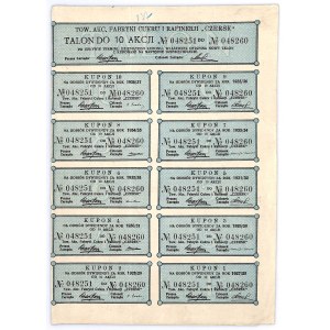 Towarzystwo Akcyjne Fabryki Cukru i Rafinerji CZERSK, 10 x 15 złotych 1927