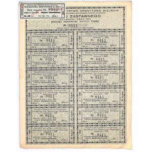 8% List Zastawny - Towarzystwo Kredytowe Miasta Kielc - 1.000 złotych 1929(44) 