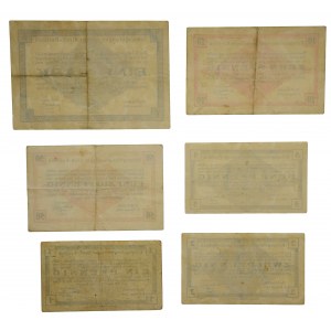Zestaw, Banknoty obozów jenieckich, Porajów (Groß Poritsch) 1916 (6 szt.) 