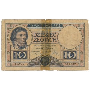 10 złotych 1924 II EM.E