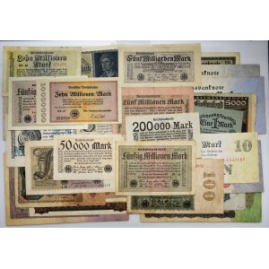 Niemcy, Zestaw banknotów (86szt.)