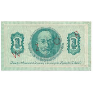Esperanto, 1 dolar WZÓR 0000000 - DUŻA RZADKOŚĆ - wydanie dolarowe