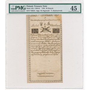 10 złotych 1794 - F - PMG 45 - bardzo rzadka seria