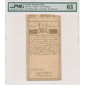 25 złotych 1794 - D - PMG 63