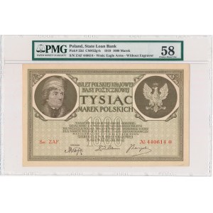 1.000 marek 1919 - Ser. ZAF - PMG 58