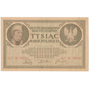 1.000 marek 1919 - 2 x Ser.C - ładny