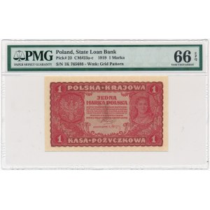 1 marka 1919 - I Serja K - PMG 66 EPQ