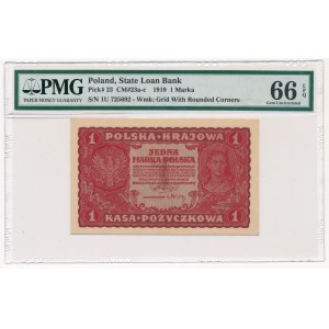 1 marka 1919 - I Serja U - PMG 66 EPQ