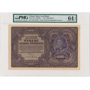 1.000 marek 1919 - II Serja W - PMG 64 EPQ