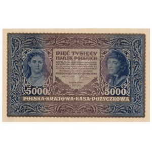 5.000 marek 1920 - III Serja H - najrzadszy wariant