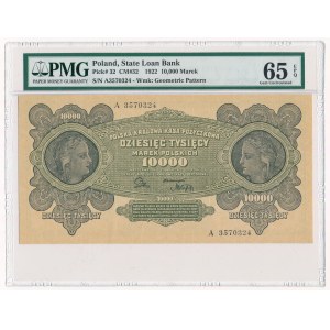 10.000 marek 1922 - A - PMG 65 EPQ