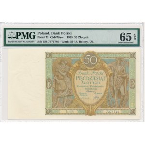 50 złotych 1929 Ser.DR. - PMG 65 EPQ
