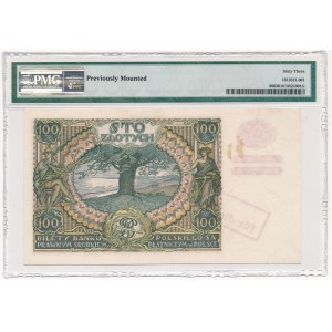 100 złotych 1934(9) znw. -X- przedruk okupacyjny - BH - PMG 63 - NAJWYŻSZEJ RZADKOŚCI BANKNOT
