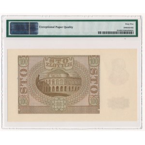 100 złotych 1940 - B - ZWZ PMG 65 EPQ