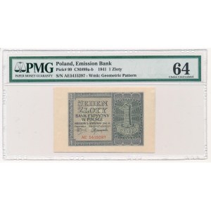 1 złoty 1941 - AE - PMG 64 