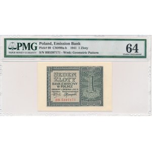 1 złoty 1941 - BB - PMG 64