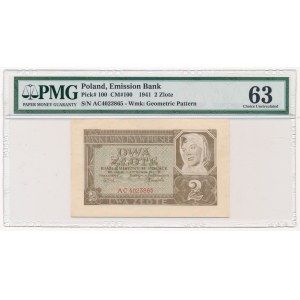 2 złote 1941 - AC - PMG 63