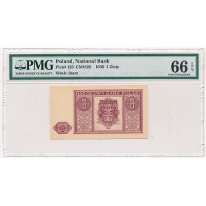 1 złoty 1946 - PMG 66 EPQ