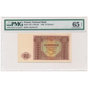 10 złotych 1946 - PMG 65 EPQ