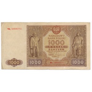 1.000 złotych 1946 - Wb z kropką 