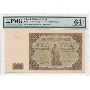 1.000 złotych 1947 - H - PMG 64 EPQ