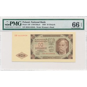 10 złotych 1948 - BD - PMG 66 EPQ