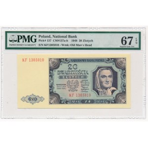 20 złotych 1948 - KF - PMG 67 EPQ