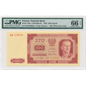 100 złotych 1948 - KR - PMG 66 EPQ