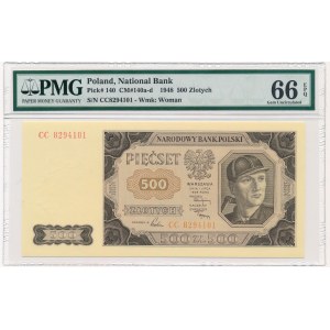 500 złotych 1948 - CC - PMG 66 EPQ