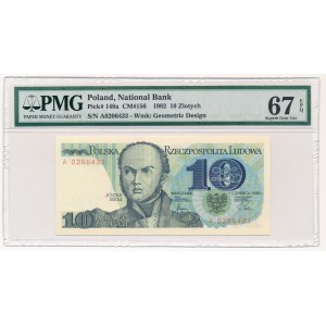 10 złotych 1982 - A - PMG 67 EPQ
