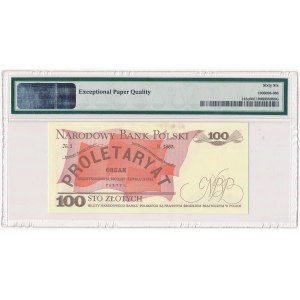 100 złotych 1988 - TB - PMG 66 EPQ - przejściowa seria