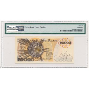 20.000 złotych 1989 - W - PMG 66 EPQ - rzadka seria
