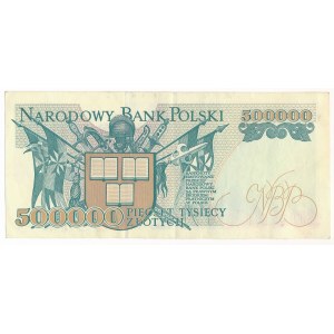 500.000 złotych 1993 - A - bardzo rzadka, pierwsza seria 