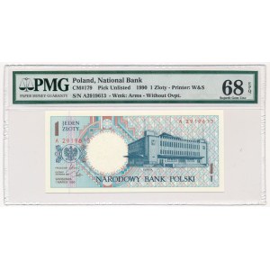 1 złoty 1990 - A - PMG 68 EPQ