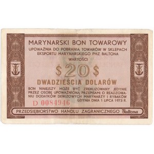 Baltona 20 dolarów 1973 - D - RZADKI