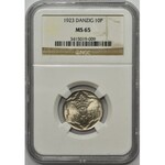 Wolne Miasto Gdańsk, 10 fenigów 1923 - NGC MS65