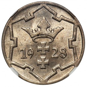 Wolne Miasto Gdańsk, 5 fenigów 1928 - NGC MS64