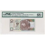 10 złotych 1994 - AA - 0000144 - PMG 68 EPQ - bardzo niski numer