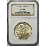 Piłsudski, 10 złotych 1936 - NGC MS63