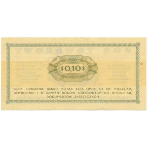 Pewex Bon Towarowy 10 centów 1969 WZÓR Eb 0000000 