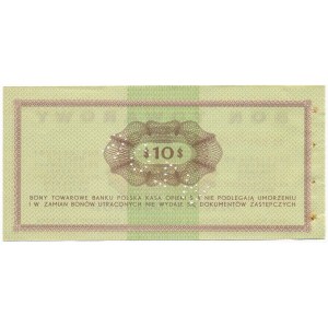 Pewex Bon Towarowy 10 dolarów 1969 WZÓR Ef 0000000 