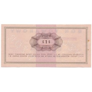 Pewex Bon Towarowy 1 dolar 1969 WZÓR - Ed - NIEZNANY 