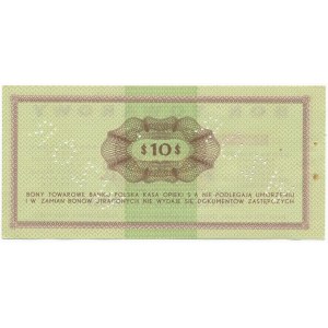Pewex Bon Towarowy 10 dolarów 1969 WZÓR - Ef - NIEZNANY 