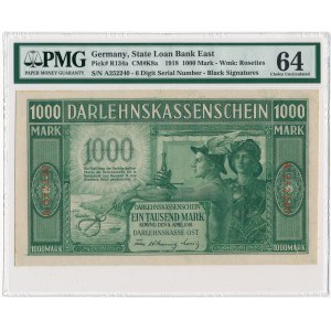 Kowno 1.000 marek 1918 6 cyfr - PMG 64