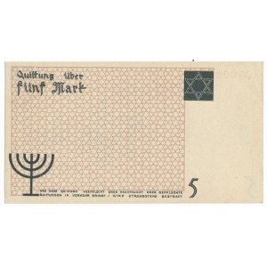 5 marek 1940 - 001614 - papier kartonowy i niski numer